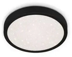 LED Deckenleuchte Sternenhimmel 18W schwarz Metall-Kunststoff Briloner - Schwarz
