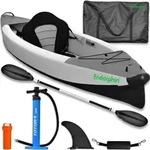 Endorphin Aufblasbares Drop Stitch Kajak f&uuml;r 1 Person als Komplettset - Schwarz