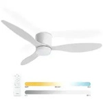 Deckenventilator mit Beleuchtung Noaton&reg; Fornax Wei&szlig;, Durchmesser 132 cm, DC motor