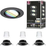 Paulmann LED Einbauleuchte Base Basisset schwenkbar - Schwarz