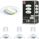 Paulmann LED Einbauleuchte Base Basisset schwenkbar - Wei&szlig;