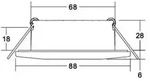 Brumberg 39253153, 4 K, 513 lm, IP44, Nickel - Silber