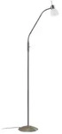 Lindby Stehlampe Gwendolin, 160 cm, Glas, E14, verstellbar - Silber/Grau