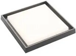 Lucande LED-Au&szlig;endeckenleuchte Birta, dunkelgrau, IP54, 34cm - Silber/Grau