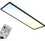 LED Panel 24W schwarz Fernbedienung CCT Dimmbar Deckenleuchte Backlighteffekt -