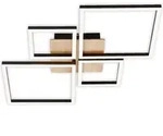 LED Deckenleuchte Dimmbar schwenkbar 44 W schwarz Metall-Kunststoff Briloner -