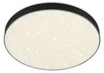 LED Aufbauleuchte IP20 Sternenhimmel 24,5 W schwarz Metall-Kunststoff Briloner -