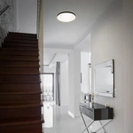 LED Deckenleuchte Hintergrundbeleuchtung 12 W wei&szlig;-schwarz Metall Briloner -