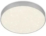 LED Aufbauleuchte Sternenhimmel 4000K 21W silber Metall &Oslash;28,7cm Briloner - Silber
