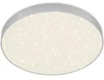 LED Aufbauleuchte IP20 Sternenhimmel 24,5 W silber Metall-Kunststoff Briloner - Wei&szlig;