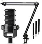 Rode Podmic USB XLR Mikrofon mit Gelenkarm Schwarz - Schwarz