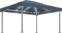 vidaXL Pavillon mit LED-Lichterkette 400x300 cm Anthrazit Aluminium