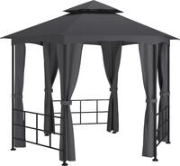 vidaXL Pavillon mit Seitenw&auml;nden 3,1x2,7 m Anthrazit