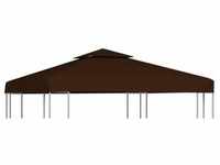 vidaXL Pavillon-Dachplane mit Kaminabzug 310 g/m2 3x3 m Braun
