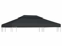 vidaXL Pavillon-Dachplane mit Kaminabzug 310 g/m2 4x3 m Anthrazit