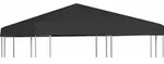 vidaXL Pavillondach 270 g/m2 3x3 m Schwarz - Schwarz