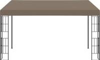 vidaXL Wand-Pavillon 4x3 m Taupe Stoff