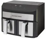 GOURMETmaxx Doppelkammer-Hei&szlig;luftfritteuse 2x3,5L | Airfryer 7L Besonders fettarme
