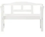 Friesenbank Gartenbank sensline Kiefer2-Sitzer 113 x 45 x 78 cm wei&szlig;