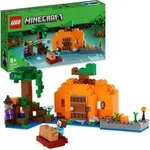 LEGO 21248 Minecraft Die K&uuml;rbisfarm Set, baubares Spielzeug-Haus mit Frosch, Boot,