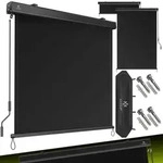 KESSER&reg; Senkrechtmarkise Au&szlig;enrollo Handkurbelmechanismus Balkonrollo Sonnen &