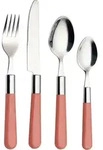 Echtwerk Bistro Besteck-Set 16TLG Essbesteck, Farbe:Rosa - Rosa