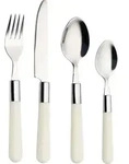 Echtwerk Bistro Besteck-Set 16TLG Essbesteck, Farbe:Creme - Creme