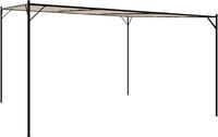 vidaXL Pavillon Beige 4x4 m 180 g/m&sup2; Stoff und Stahl