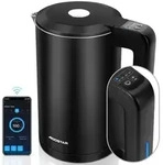 Aigostar Smart Glas-Wasserkocher 1,7L: WLAN & Alexa, 40&deg;C-100&deg;C...