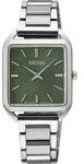 Seiko SWR075P1 Damenuhr eckige Damenuhr 26mm 5ATM - Silber