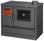 K&uuml;chenofen Holzherd Kaminofen Herd Gusseisen 7,9KW BimSchV2 - Grau