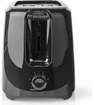 Nedis Toaster - 2 Steckpl&auml;tze - Br&auml;unungsstufen: 6 - Schwarz - Schwarz