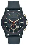 Armani Exchange Herren Armbanduhr Chronograph Uhr AIR AX1335 Silikon