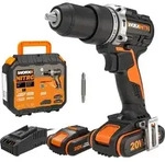 WORX WX352 Akku Schlagbohrschrauber 20V, mit 2x2Ah Akkus & Schnellladeger&auml;t -
