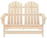 vidaXL Adirondack-Gartenbank 2-Sitzer Massivholz Tanne - Braun