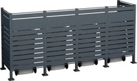 Westmann WMJGBF03-4S-150-4, Westmann Metall M&uuml;lltonnenverkleidung Planum 4x240 L