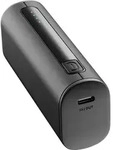 Cellularline Power Bank THUNDER 5000, 5000 mAh, Schwarz - Schwarz