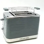Russell Hobbs Toaster Inspire grau 2 extra breite Toastschlitze Toastersignal - Grau
