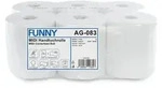 Funny Handtuchrolle 20 cm, 2-lagig, Hochwei&szlig;, 450 Blatt, Papierhandt&uuml;cher f&uuml;r Pa -