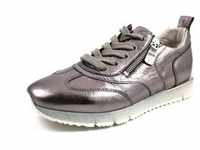 Gabor Shoes Sneaker Silber Glattleder Größe: 39 Normal