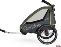 Qeridoo Q-QUP1-23-LI, Qeridoo QUPA 1 - Kinderfahrradanh&auml;nger f&uuml;r 1 Kind,...