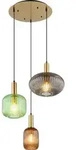 Globo Lighting H&auml;ngeleuchte Metall messingfarben, 3x E27