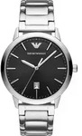 Herrenuhr EMPORIO ARMANI AR11310, klassisches Modell aus Edelstahl. - Schwarz