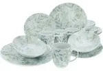 CreaTable, 25870, Home Tropical, Kombiservice 16-tlg, Standard - Wei&szlig;