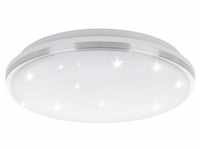 EGLO LED Deckenlampe Marunella-S, Ø 34 cm, Kristall Deckenleuchte, Küchenlampe