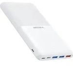 VEGER Power Bank S22 - 20 000mAh LCD Quick Charge PD 20W Micro-USB, USB-C und 3x USB