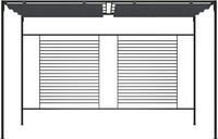 vidaXL Pavillon mit Ausziehbarem Dach 4x3x2,3 m Anthrazit 180 g/m&sup2;