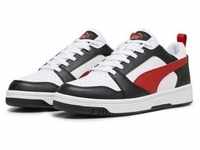 Puma Rebound V6 Low Sneakers Unisex weiß schwarz rot Gr 37