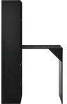 vidaXL Bartisch mit Schrank Schwarz 115x59x200 cm - Schwarz