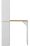 vidaXL Bartisch mit Schrank Wei&szlig; 115x59x200 cm - Wei&szlig;